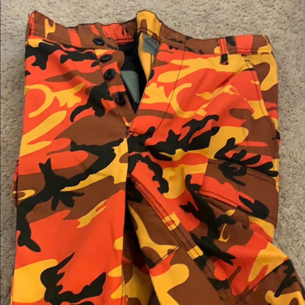 Orange Camo Pants